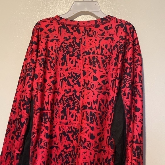 Surflife Flex long sleeve red blk light wt quick dry 4way stretch SPF50 shirt XL - Picture 8 of 13